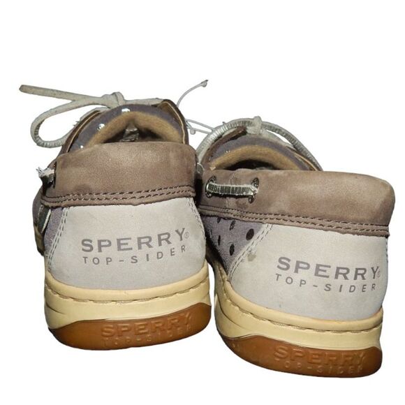 SPERRY Bluefish women size 7 metallic dot sequin top sider boat shoe - Picture 5 of 9